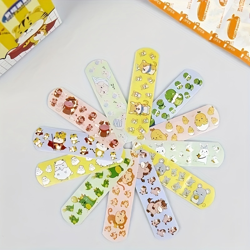 120pcs Kids Animal Bandages Waterproof Sterile Stickers