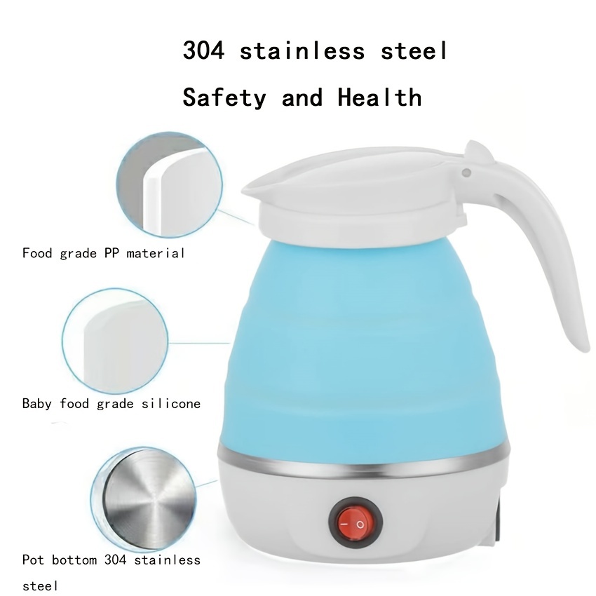 Small Electric Kettle, Stainless Steel, Low Power Mini Portable Tea Kettle,  Double Wall Travel Hot Water Boiler - Temu Mexico