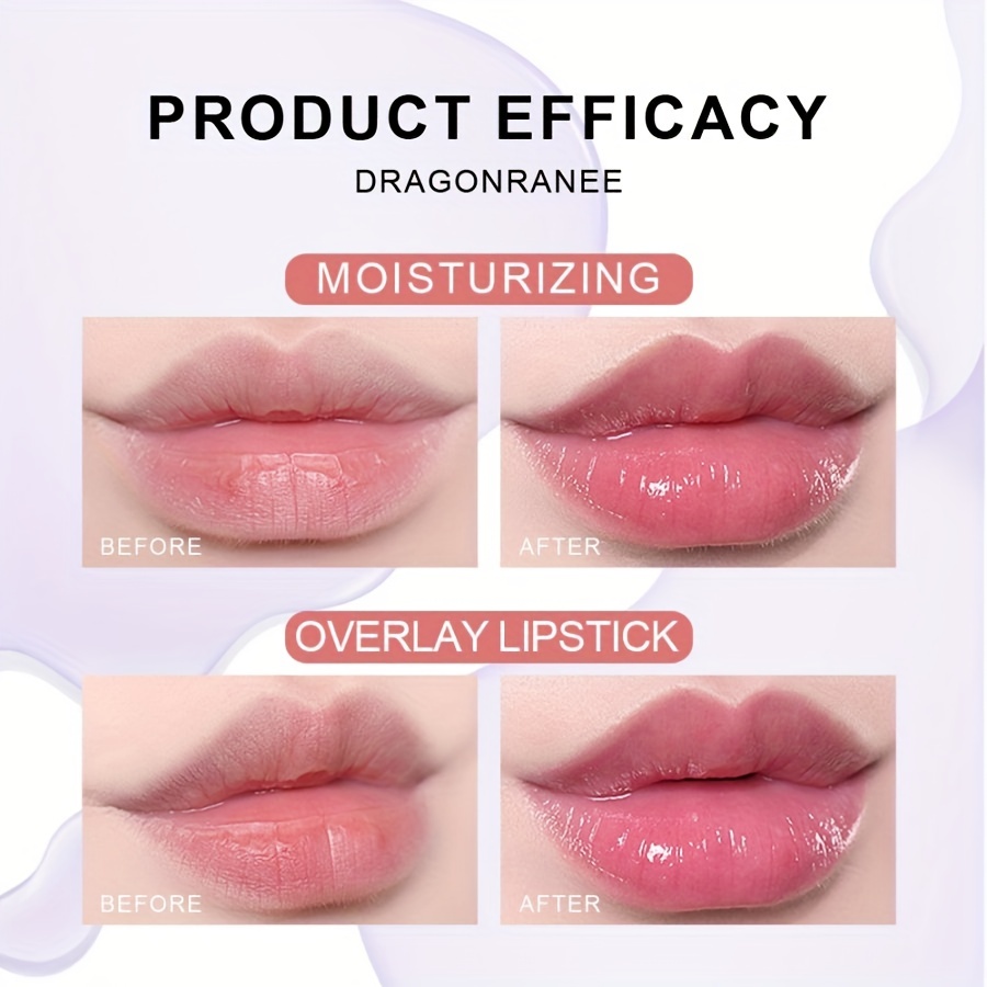 Strawberry Flavored Watery Crystal Clear Jelly Lip Oil Lip Gloss Fruity  Flavor Moisturizing And Diluting Lip Lines Jelly Lipstick Pouty Lip Lip  Gloss