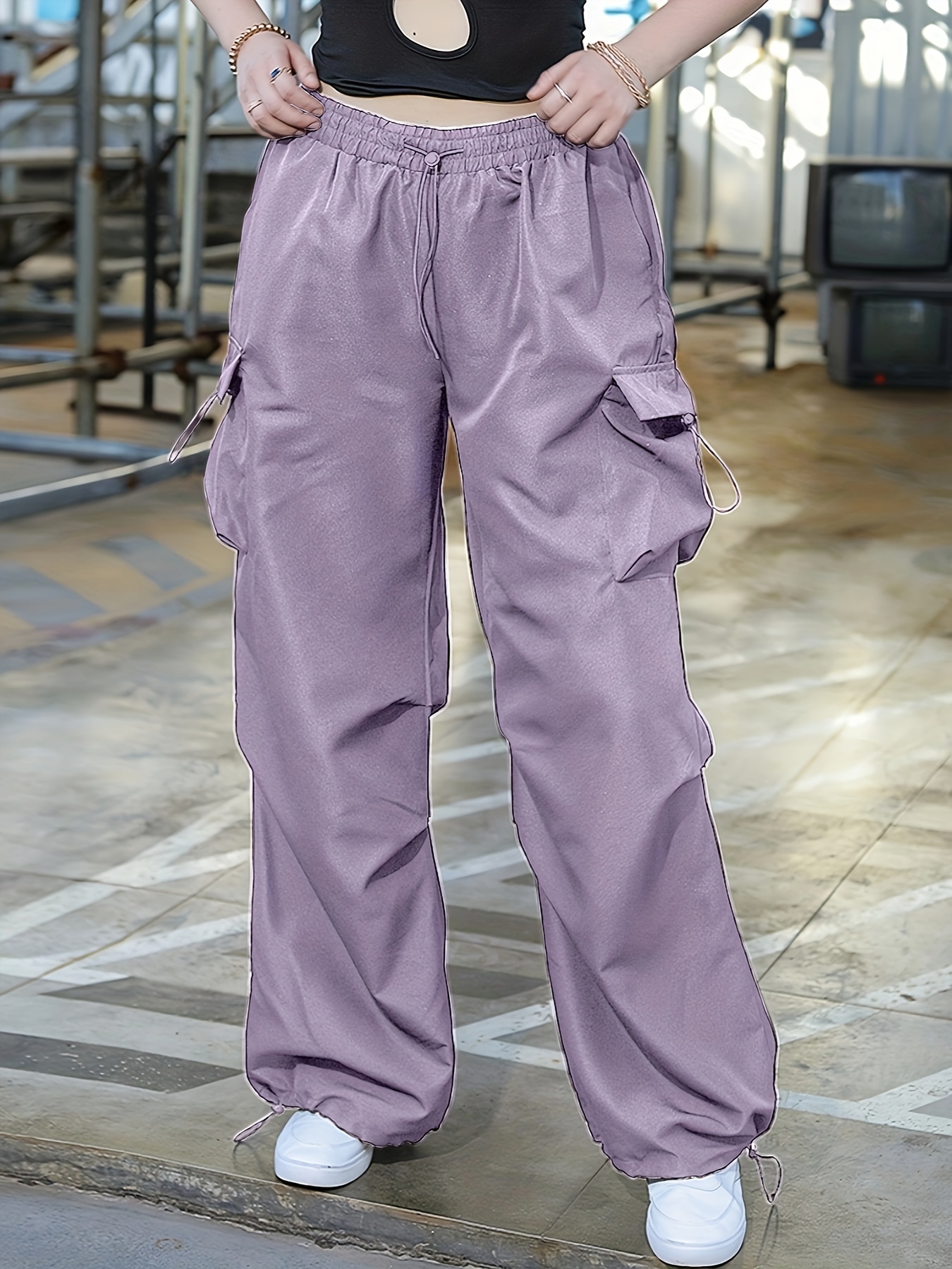 Lightweight cargo pants - Women