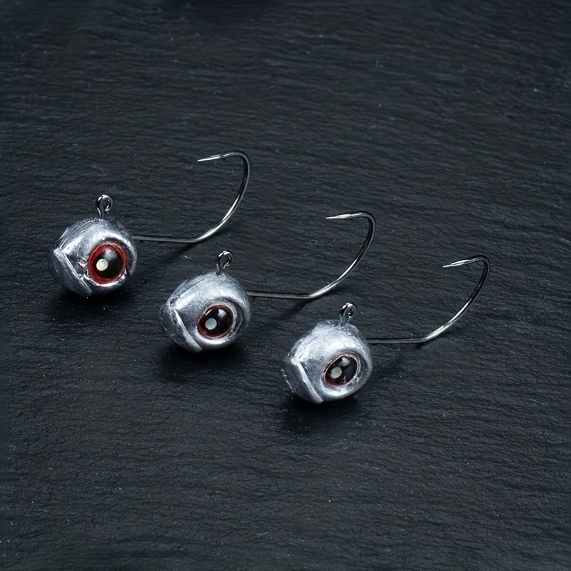 Big Eyes Weedless Jig Head Hooks Lead Head Weighted Hooks - Temu