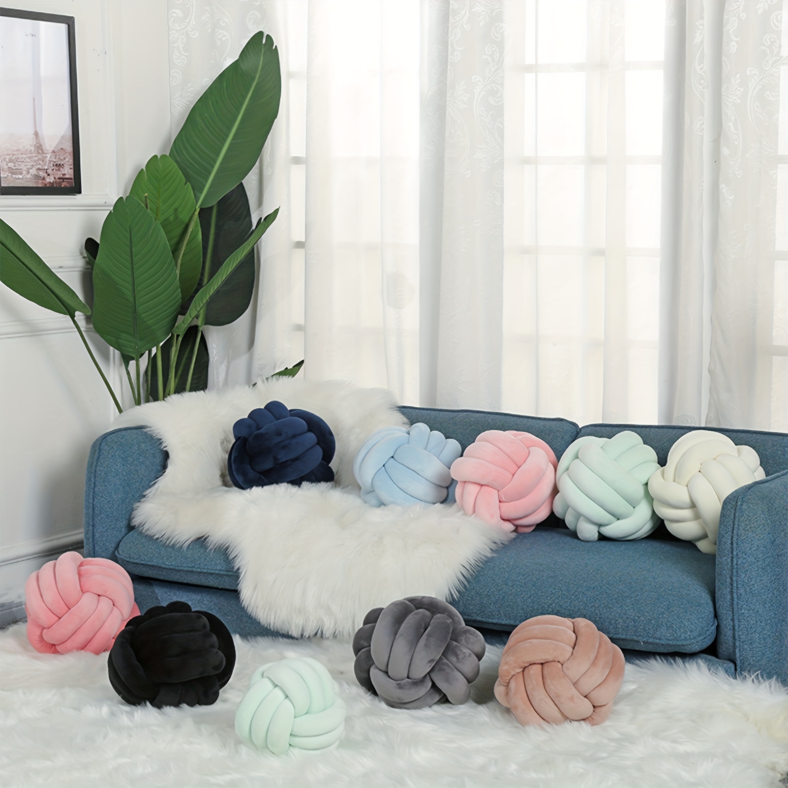Knot Pillow Throw Pillows for Couch Pillows for Living Room Soft Cute Small  Pillows Decorative Knotted Pillow Used to Add Comfort and Style to a Couch,  Sofa, or Living Room 
