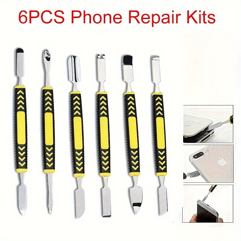 3 Pieces Metal & Plastic Spudger Pry Tool Repair Kit For Opening Mobile  Device 