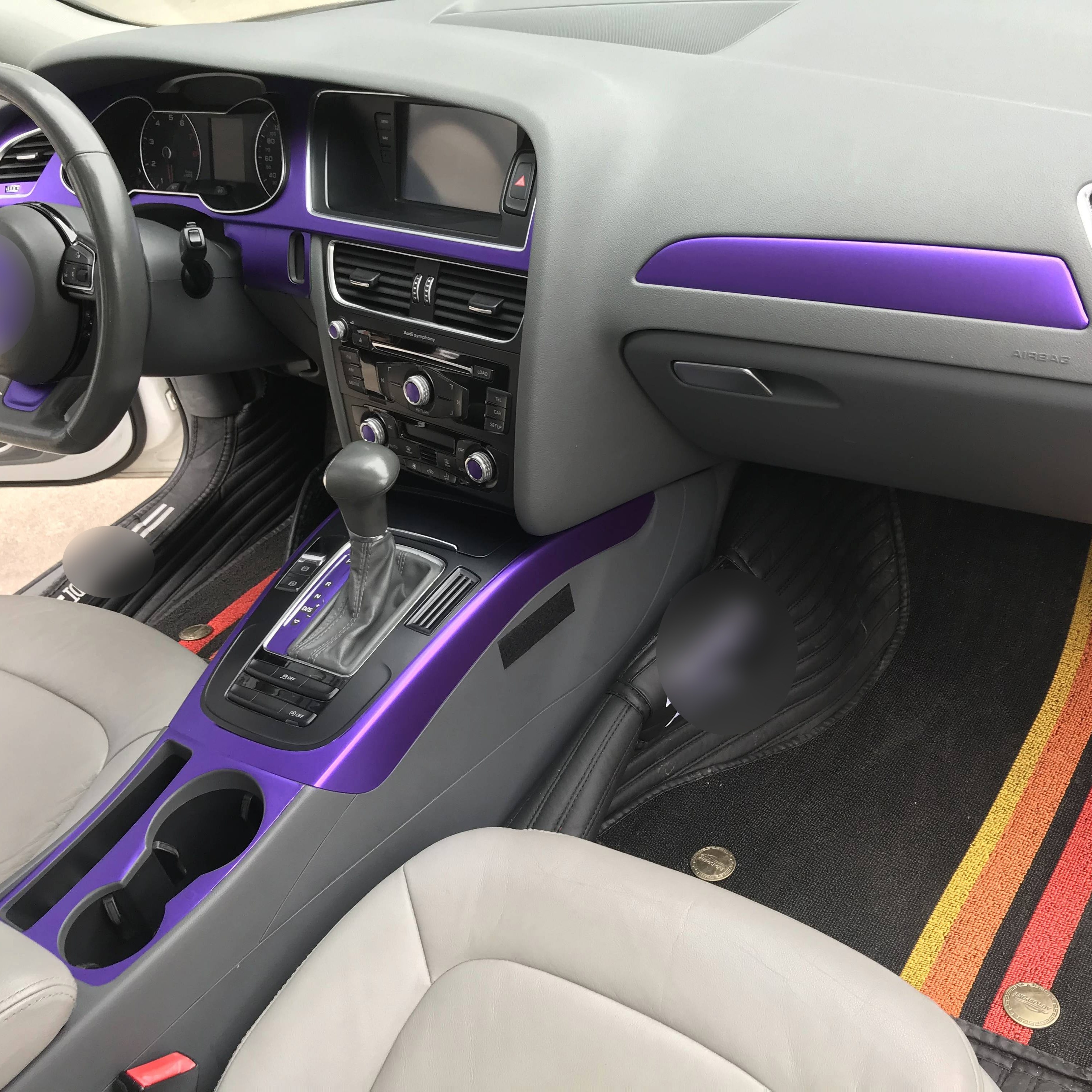 Für Audi A4 B8 2008 2016 Innen Zentrale Steuerung Panel Türgriff 3D/5D  Carbon Faser Aufkleber Aufkleber Auto Styling Zubehör Von 23,73 €