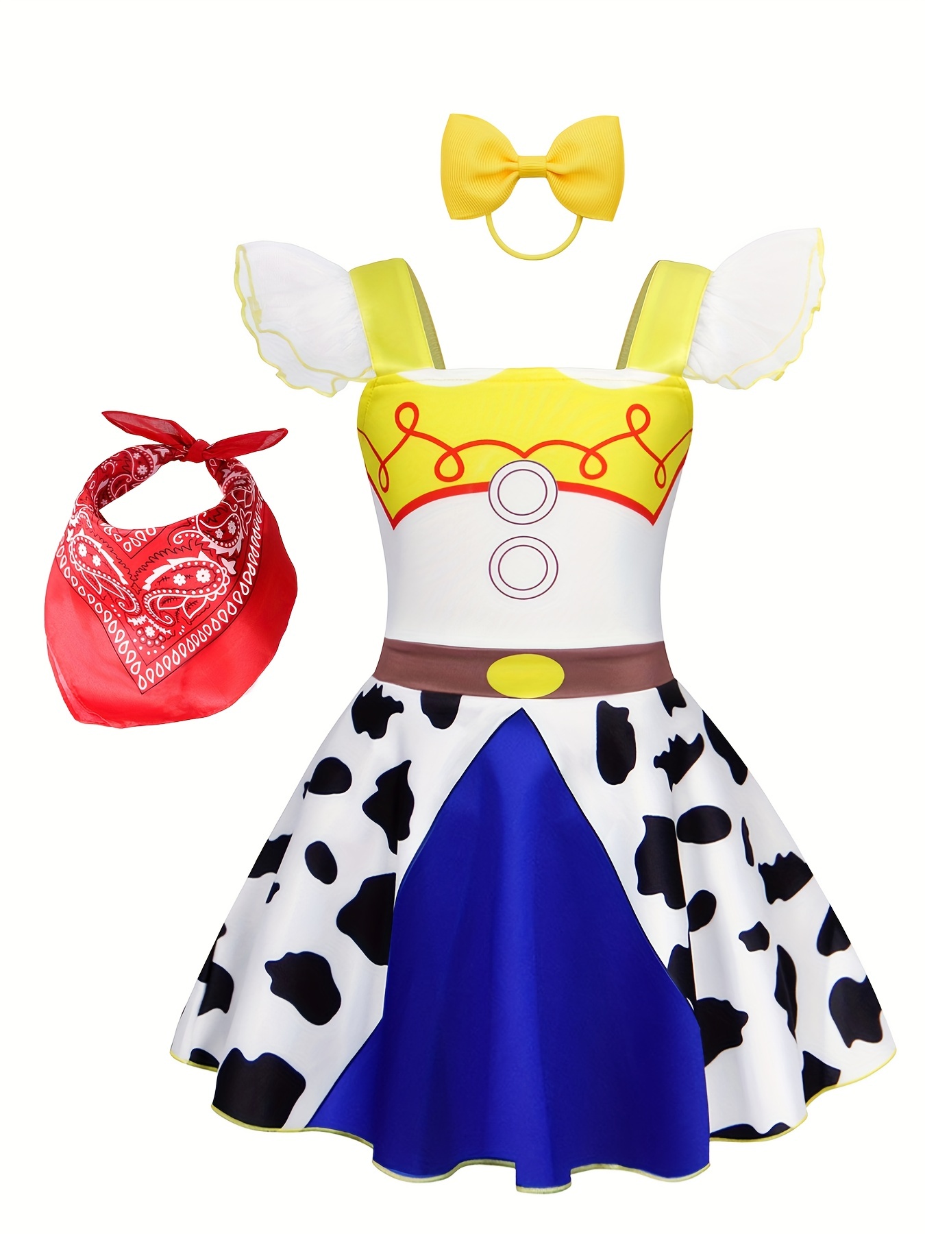 Toy Story Bambini Ragazze Cowgirl Costume Cappello Vestito Set Party Show  Maschera Regalo di alta qualità