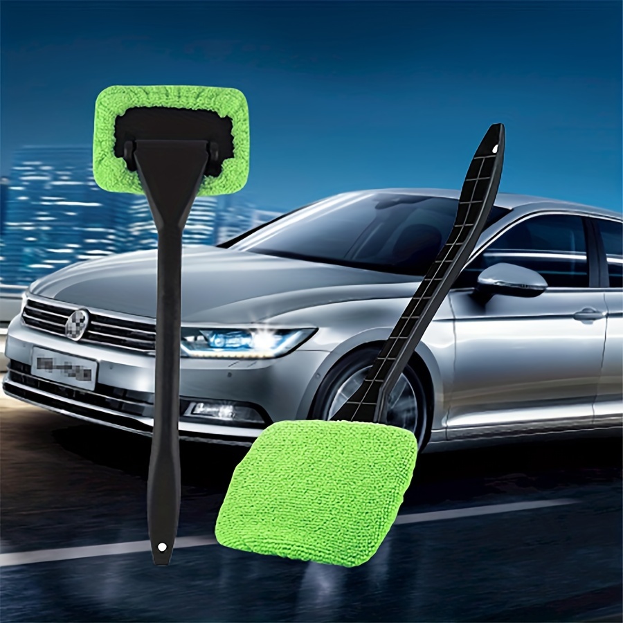 Microfiber Car Window Cleaning Brush, Car Front Windshield Brush Dust  Collector, Car Window Defogging Window Scraper, Home Car Multi-Function  Wiper