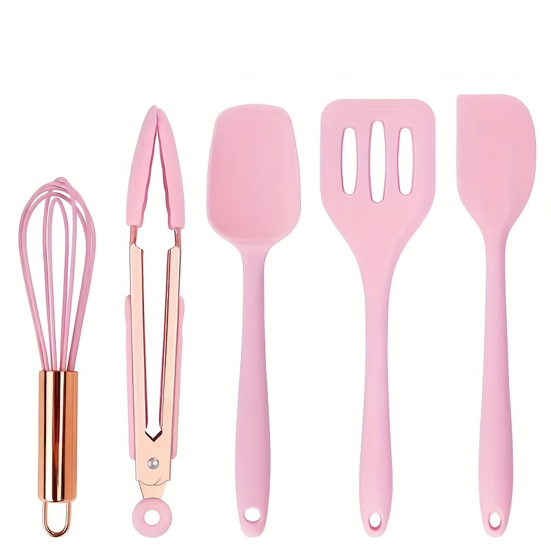 Silicone Spatula Set - 4 Piece Pink