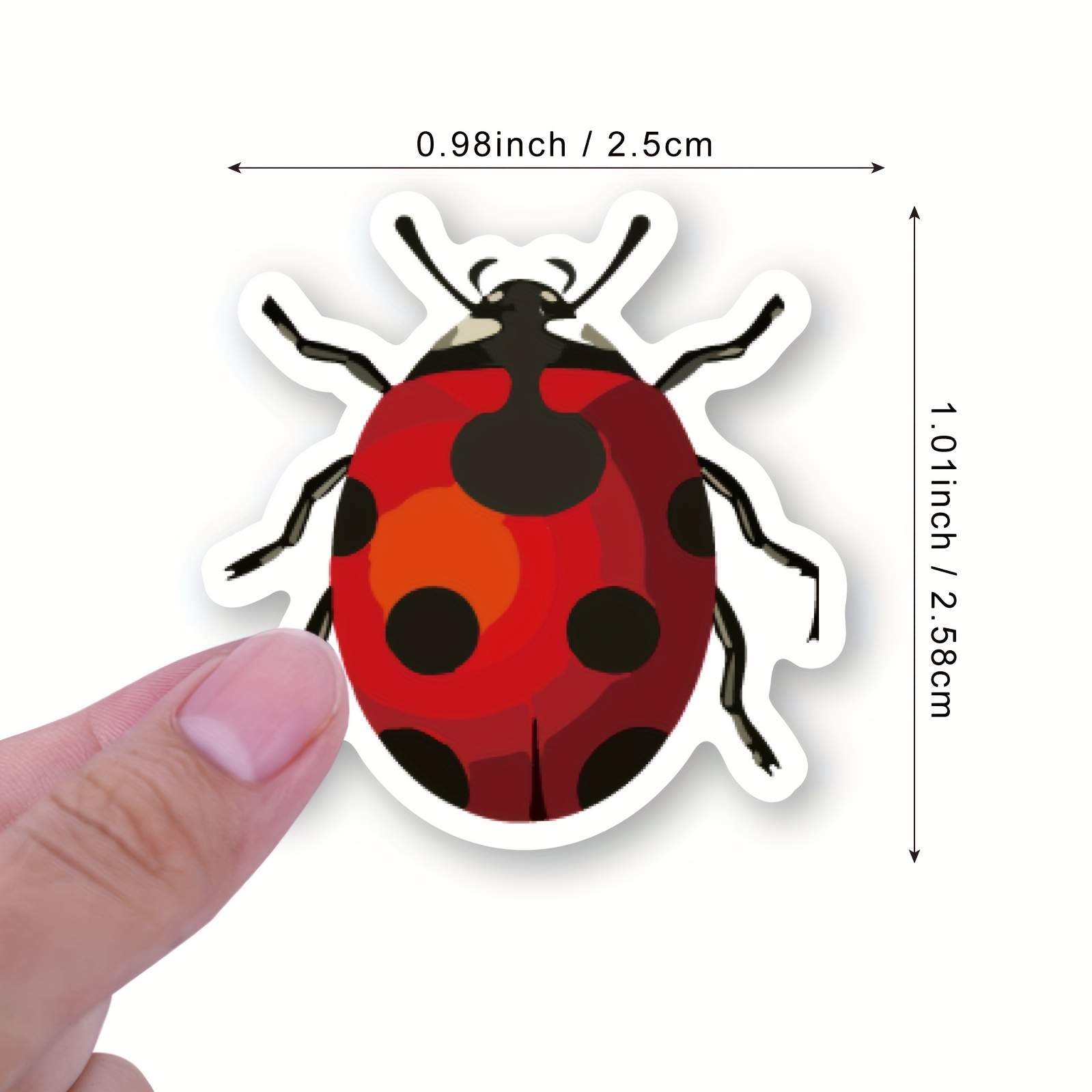 Lady Bug Sticker, Ladybug Sticker, Cute Animal Stickers, Scrapbook