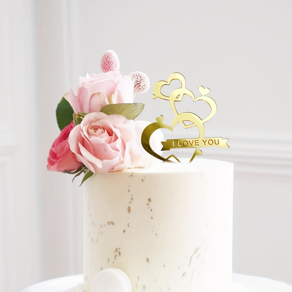 Mr & Mrs Gold Metal Cake Topper | Party World