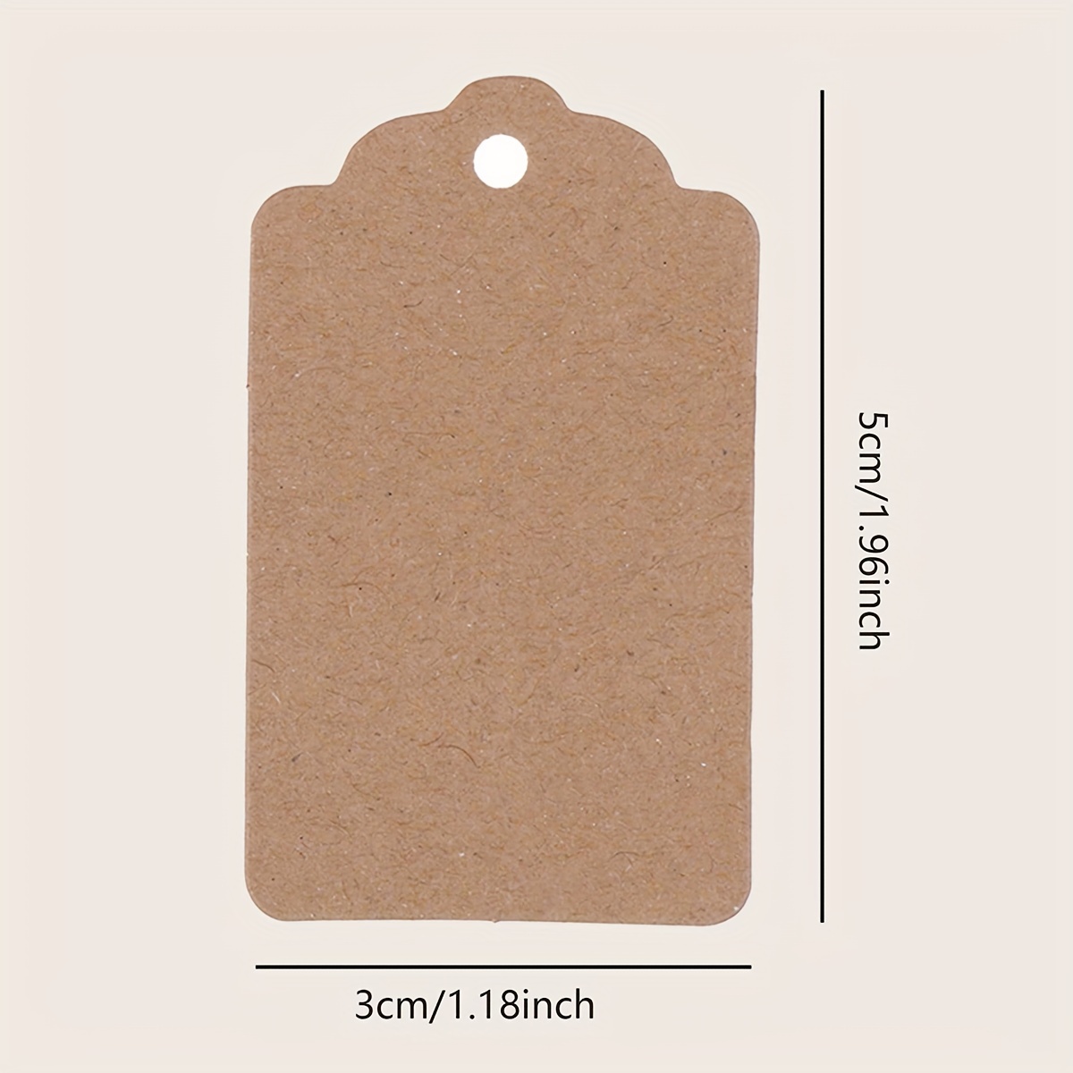 5*3cm 100pcs Packaging Label Brown Kraft /black/white Paper Tags DIY  scallop Label Wedding