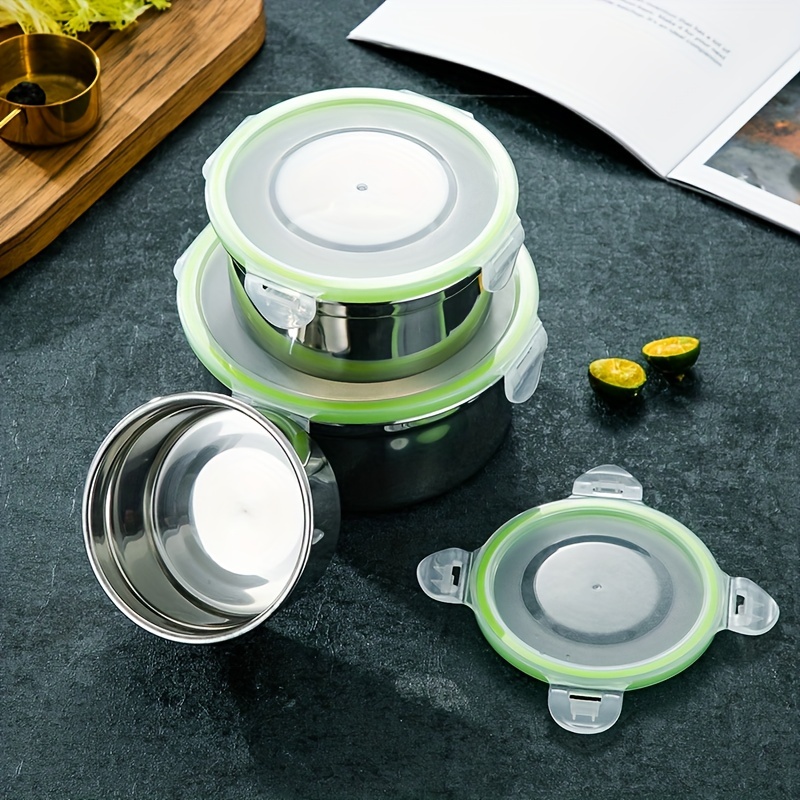 Stainless Steel Food Storage Container With Lid Airtight - Temu