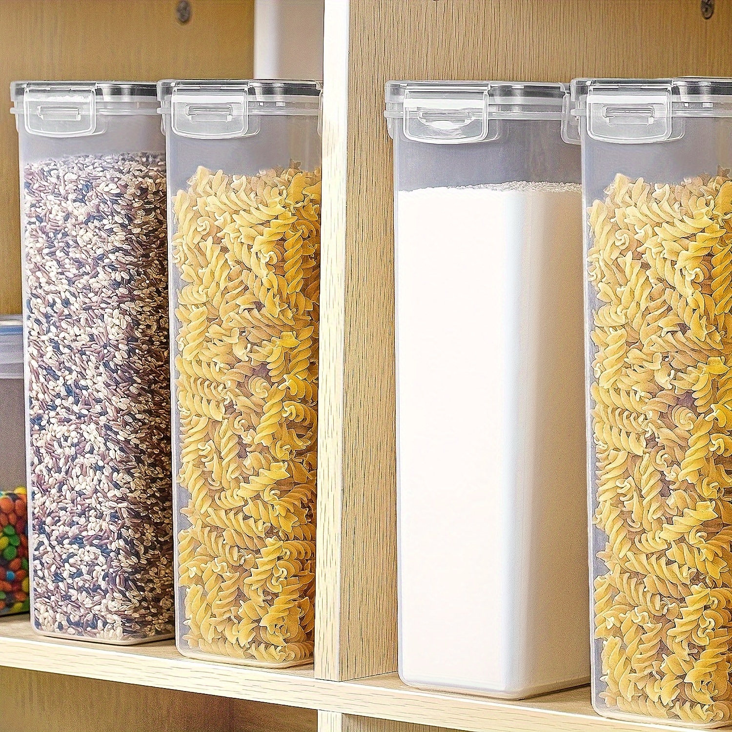 Pet Food Storage Containers With Lids, Airtight Bpa Free Plastic