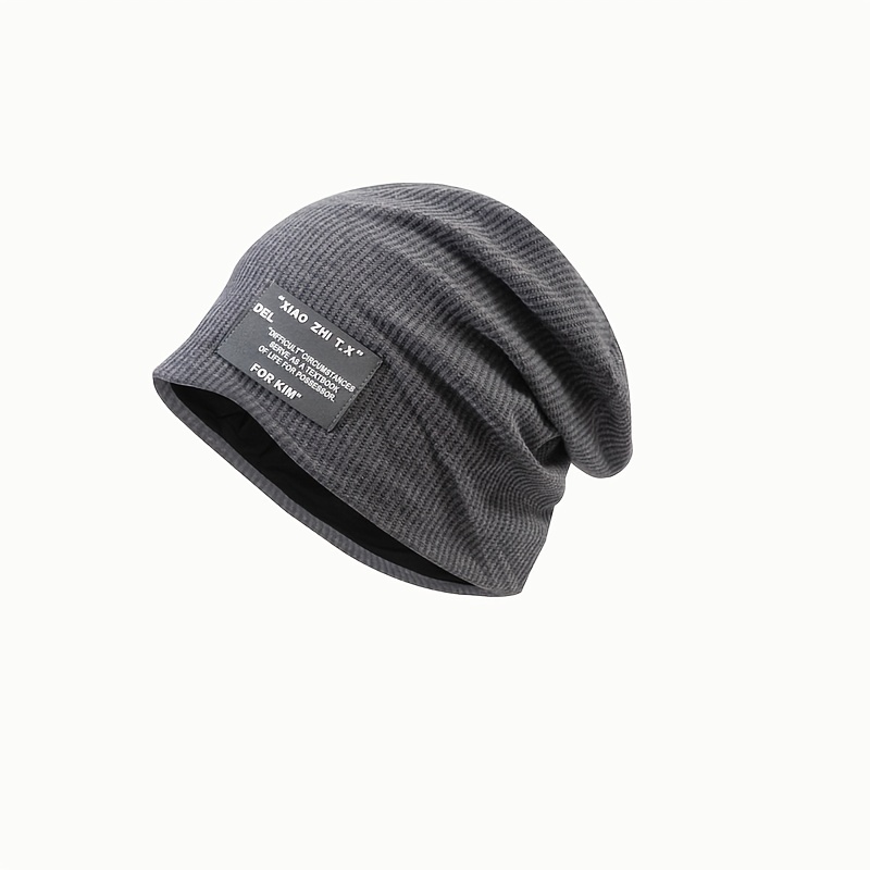 Striped Knit Slouchy Beanies for Women & Men Lightweight Hat