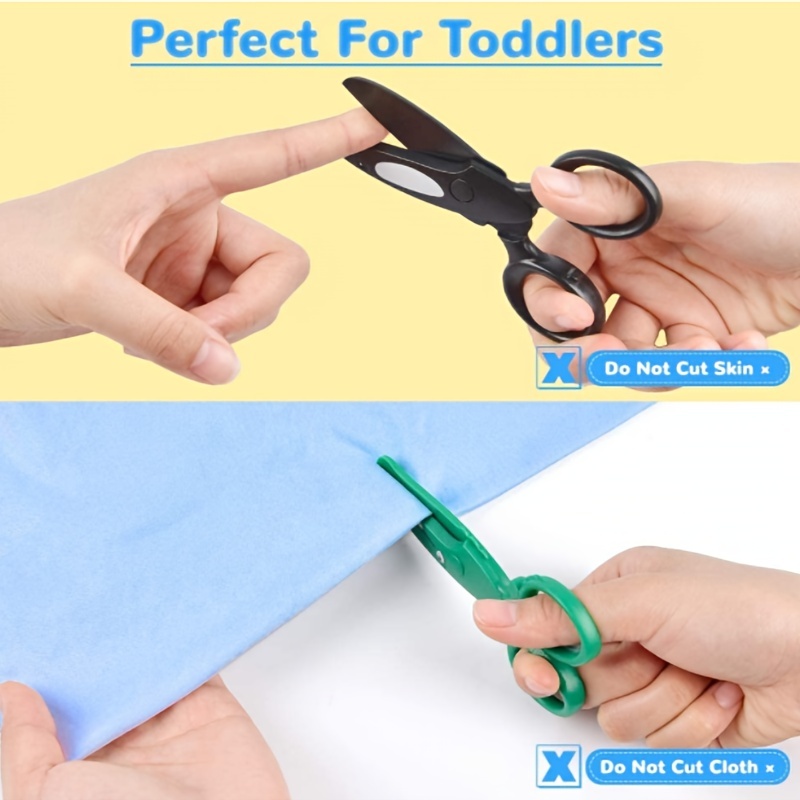 3 Pieces Toddler Safety Scissors In Animal Designs, Kids Preschool Training  Scissors Child Plastic Art Craft Scissors For Paper-cut (dolphin, Crocodil