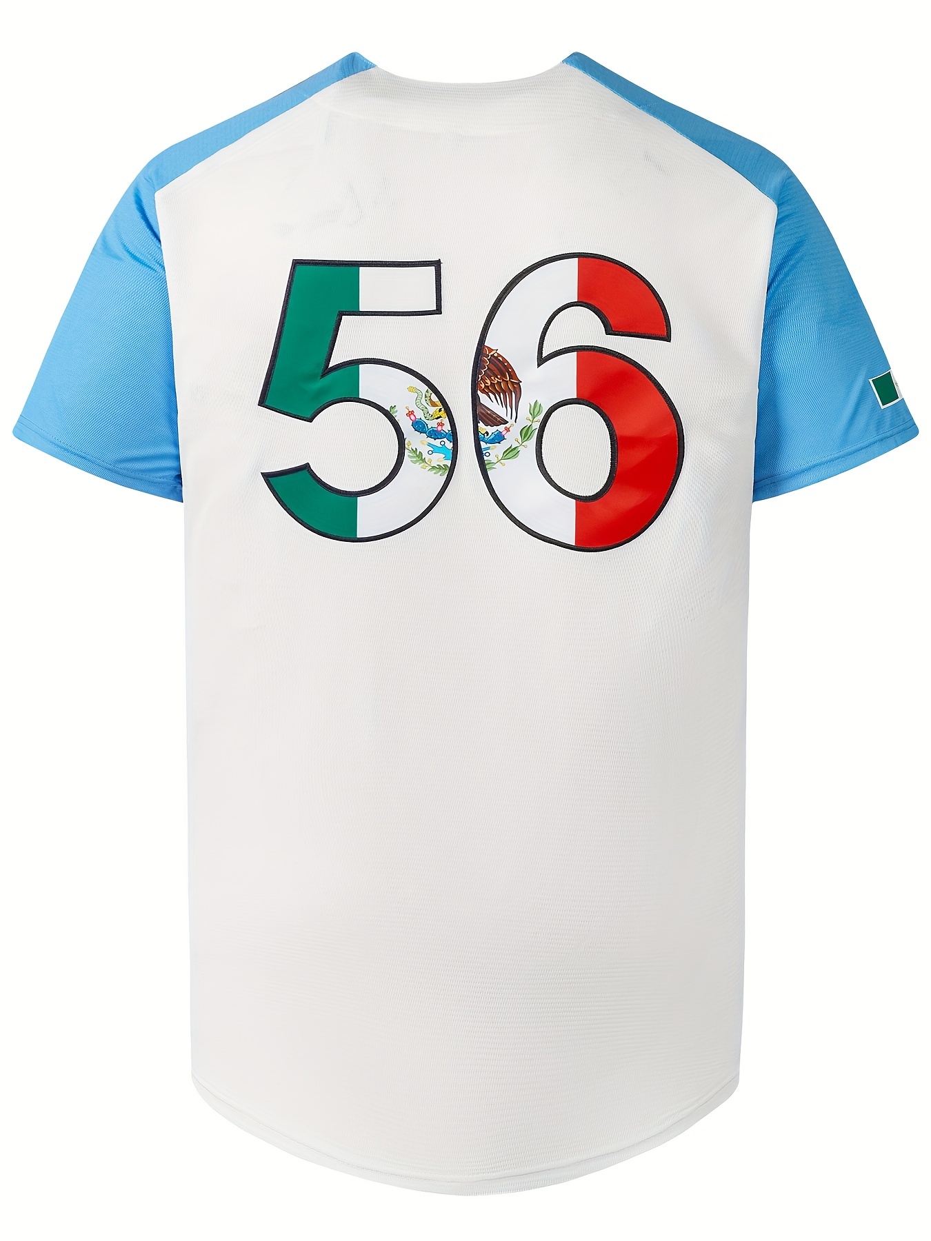 Men's Mexico #56 Baseball Jersey, Retro Classic Baseball Shirt, Breathable  Embroidery Button Up Sports Uniform For Training Competition S-xxxl - Temu