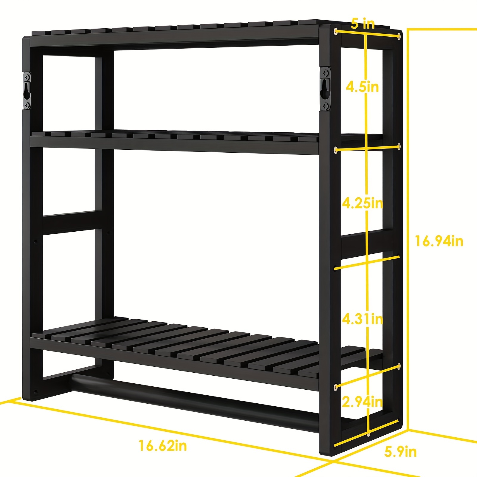 2/3/4 Tier Bathroom Floor Cabinet, Vertical Storage Unit with