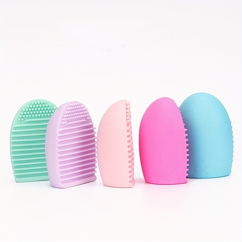 Makeup Brush Cleaner Mat Silicone Cosmetic Cleaning Pad Washing Scrubber  Board Makeup Egg Washing Tool 