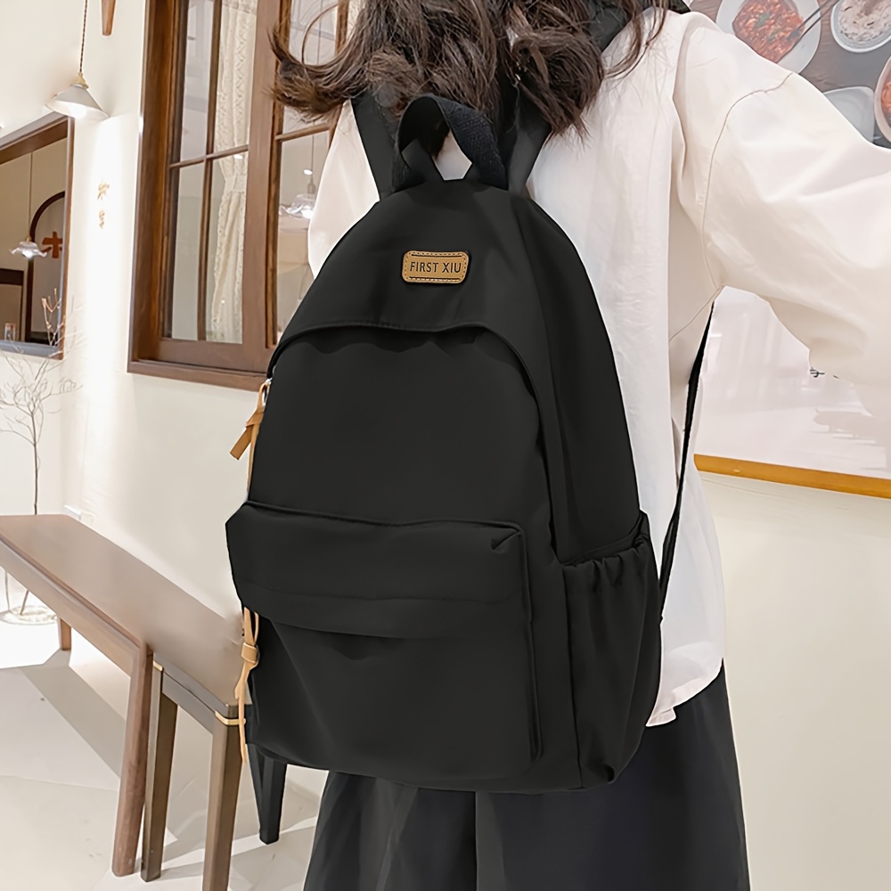 

Fashion Nylon School Backpack, Preppy College Laptop Bookbag, Travel Daypack Knapsack & Laptop Bag
