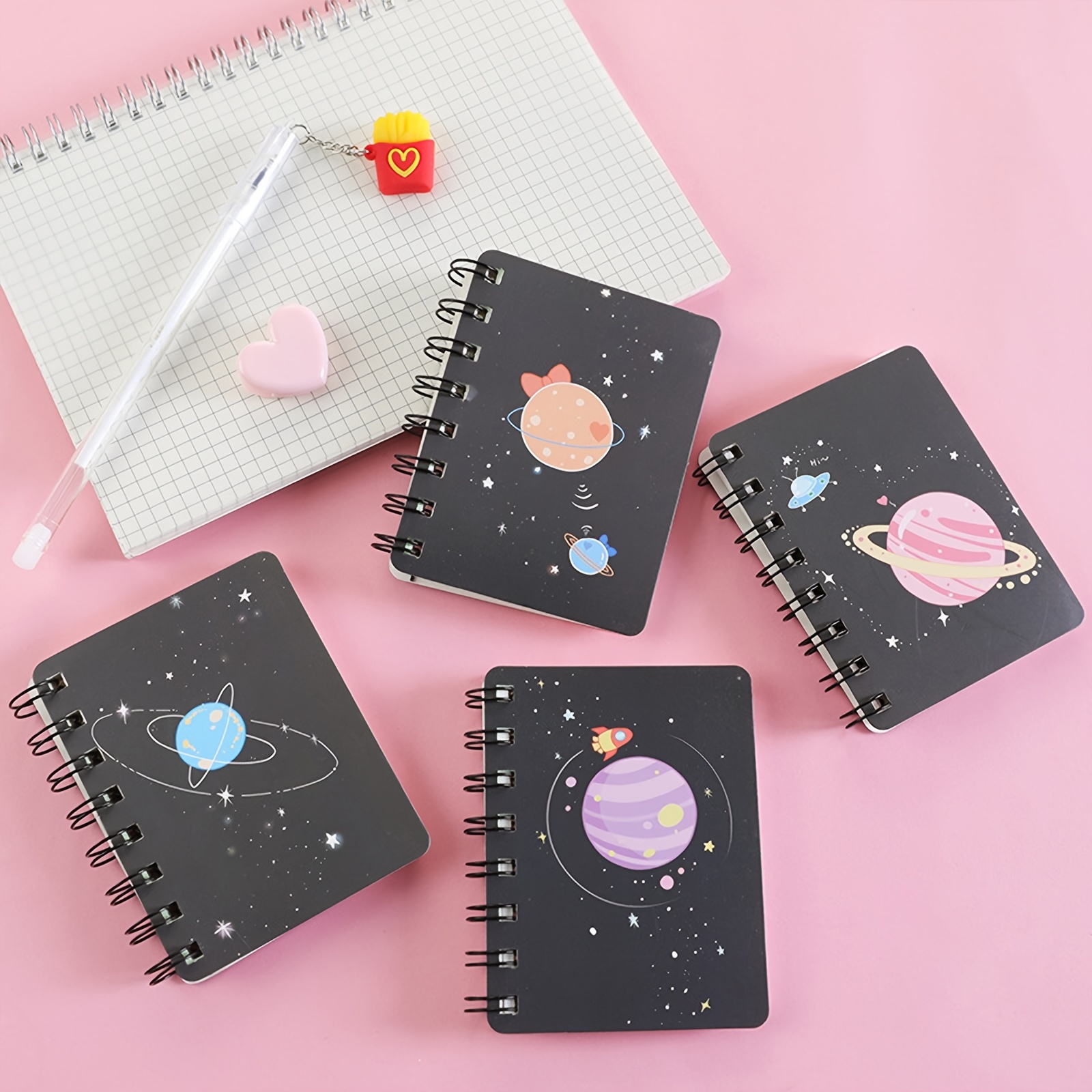 4 Uds Cuaderno Dibujos Animados A7 Lindo Mini Portátil Mano - Temu