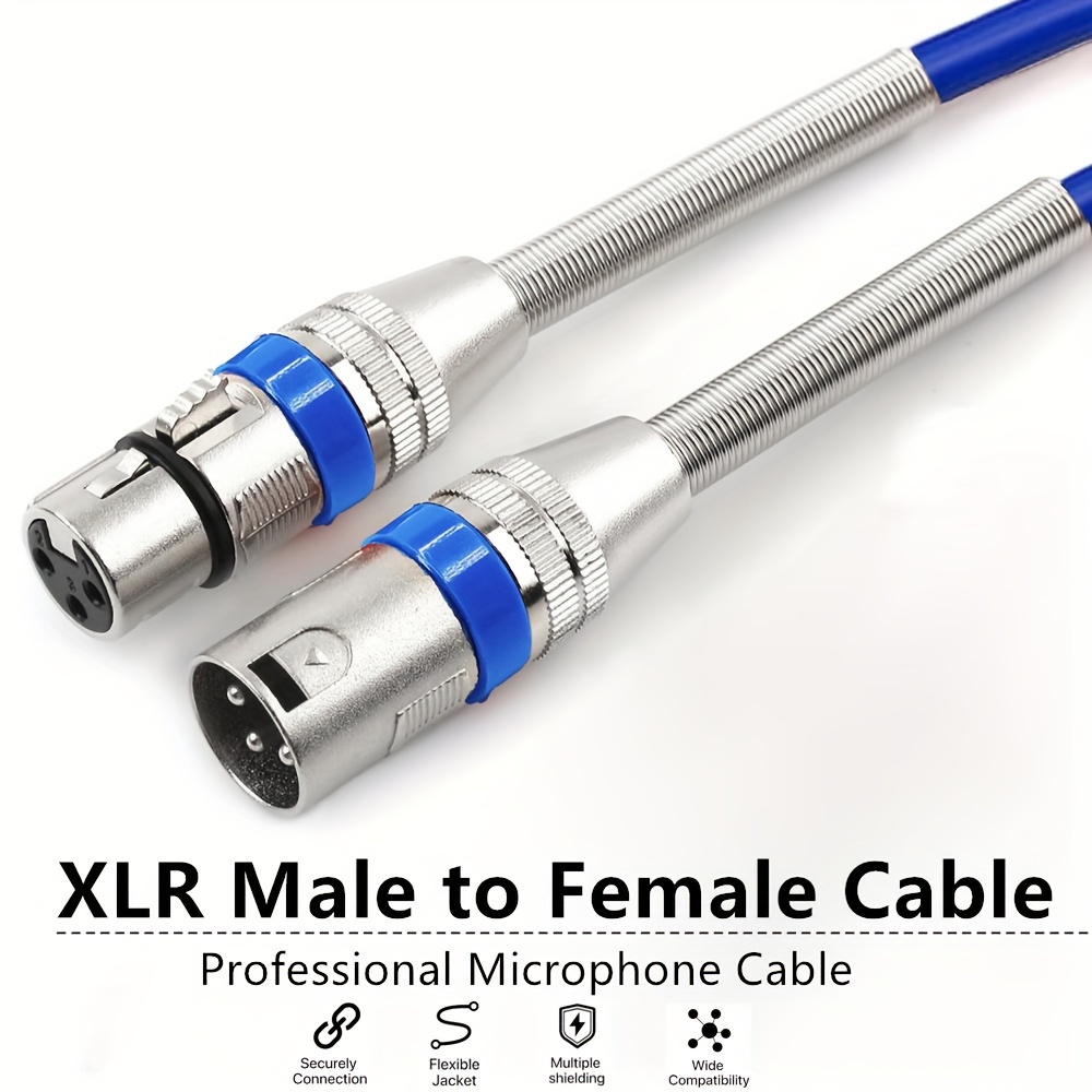 Premium Balanced XLR Cables - XLR Male To XLR Female (Single