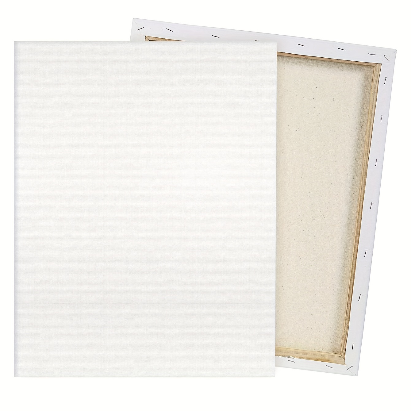 Arteza Stretched Canvas, Classic, White, 8x10, Blank Canvas