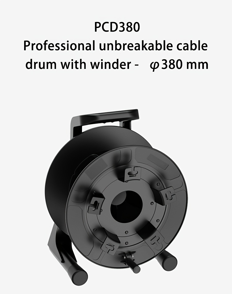 Drum System Unbreakable fiber cable reel with Winder 235 mm Empty