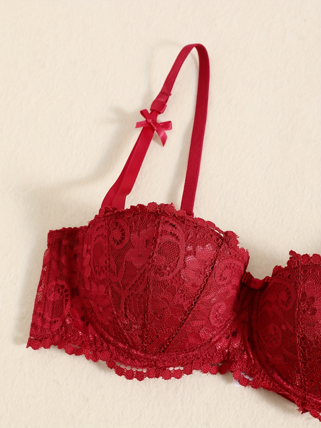 Sexy Intimate Lingerie Set Lace Floral Underwear Bra Set Push Up Bra and  Panty Set 10286 (Color : UB1037 Red T, Cup Size : 75C) : : Fashion