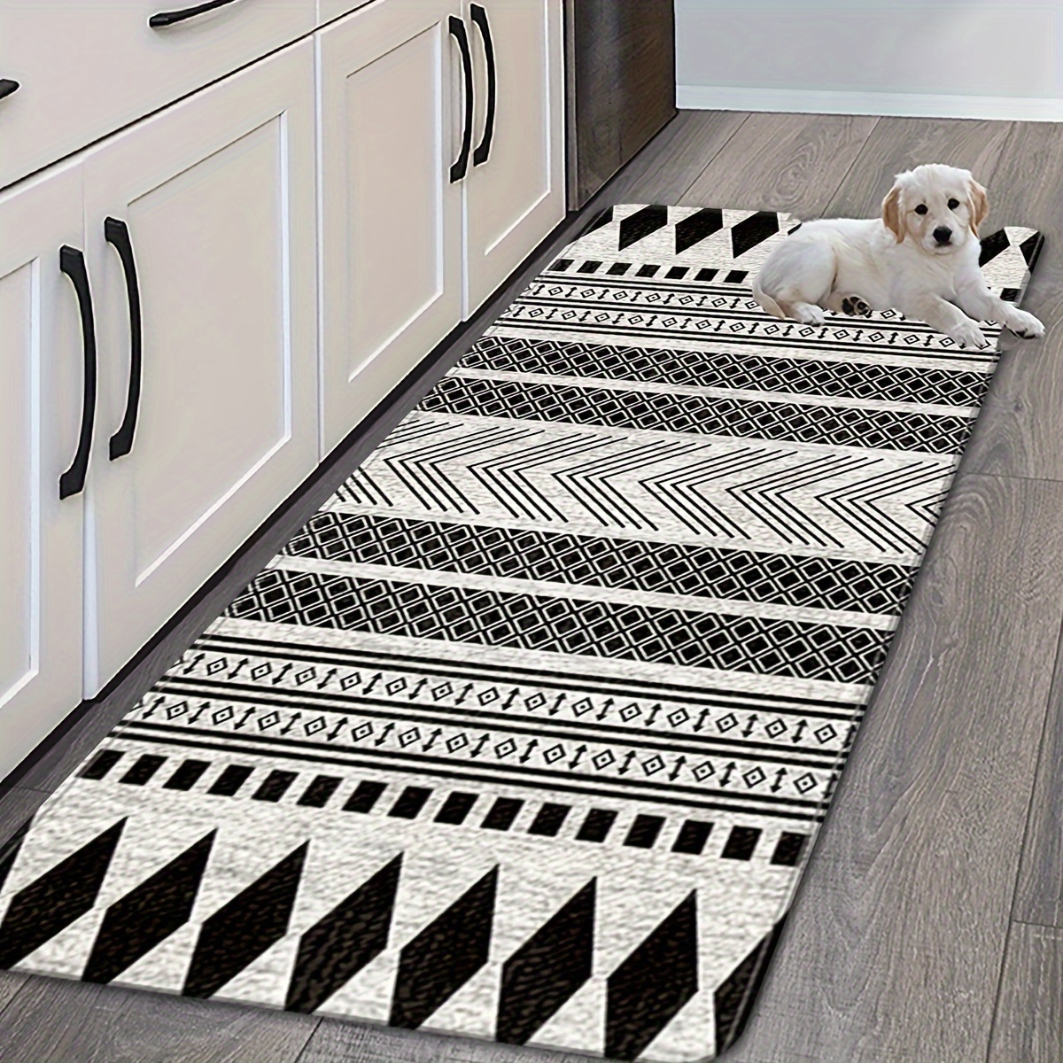 BRAND]Delivery On Time!Boho Bathroom Runner Rug Washable Woven Throw Floor  Mat Bedroom Carpet Rug Pads Moroccan Area Rug Chic Tassel Mat 