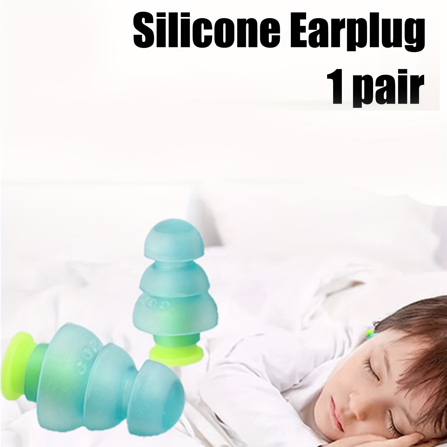 Bouchons d'oreille pour la réduction du bruit du sommeil, bouchons d'oreille  en silicone pour la réduction du bruit, sommeil et concert, bouchons d' oreilles de protection auditive confortables