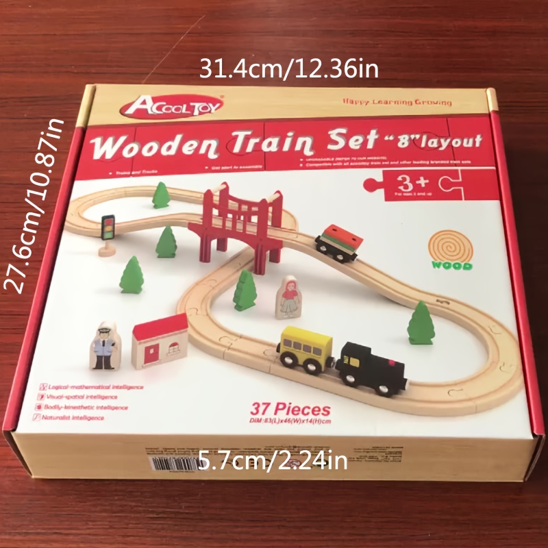 Tren de juguete de madera Happy Train