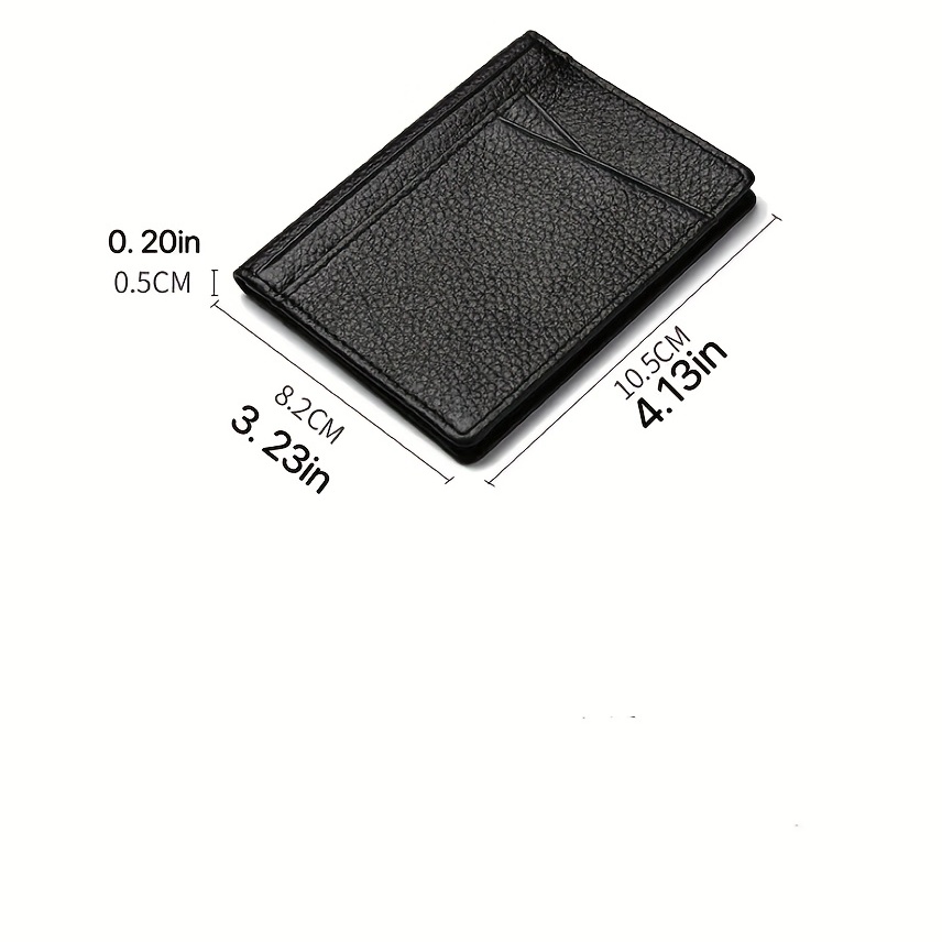 Ultra Thin Cow Leather Wallet Anti Theft Men's Card Bag Real Leather Wallet