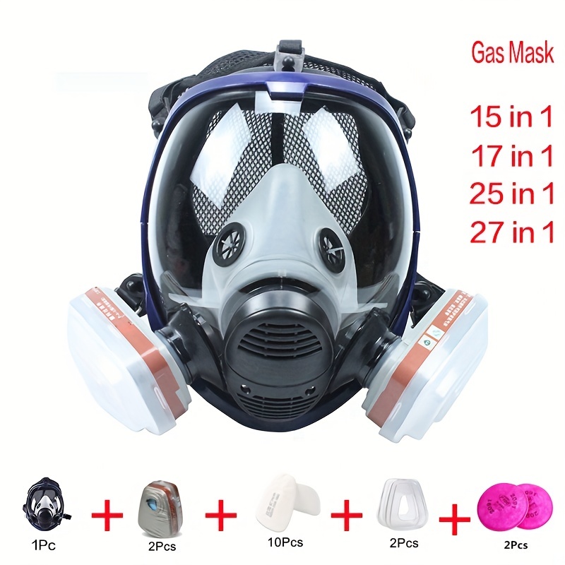Respirateur réutilisable Demimasque à gaz Masque de protection respiratoire  Respirateurs pour peinture Soudage Polissage Travail du