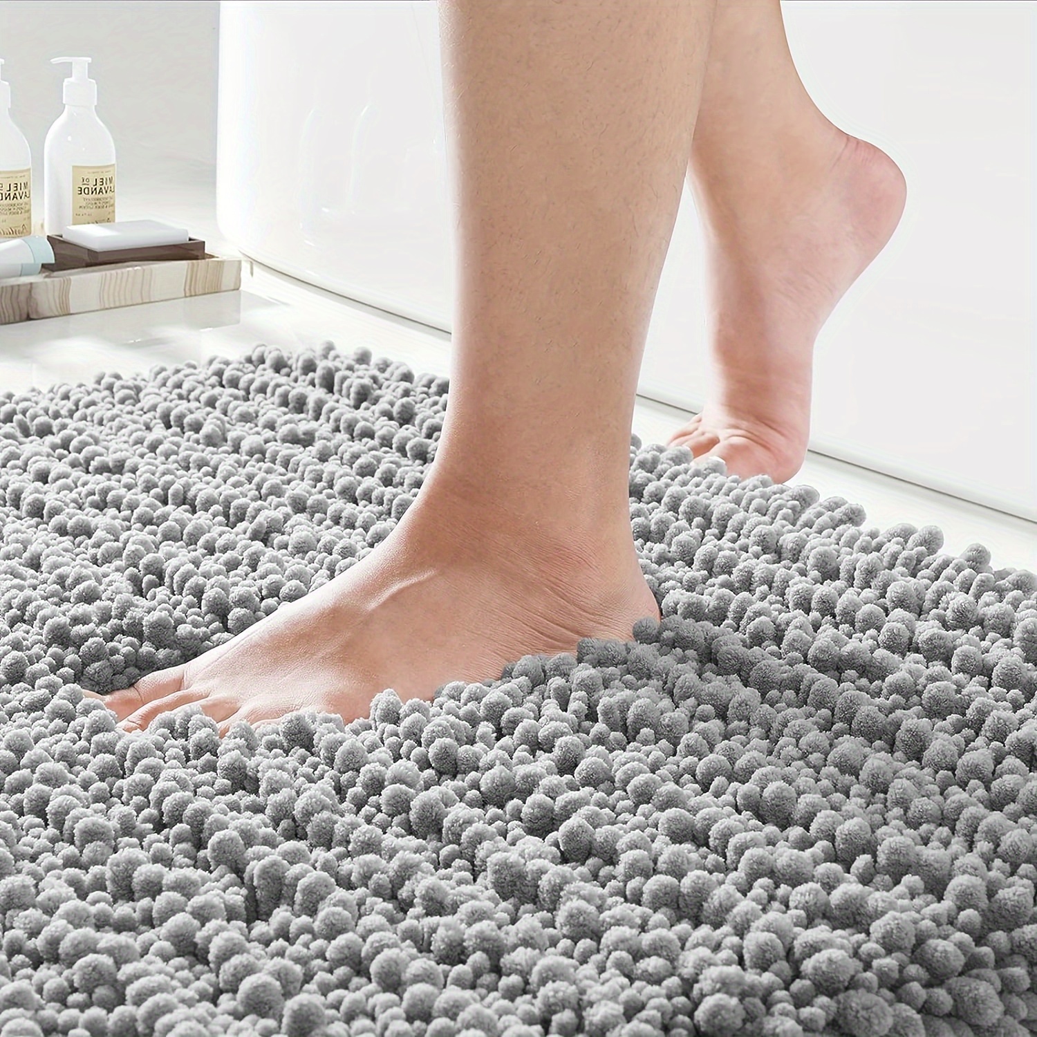Alfombra de baño para decoración de baño, alfombras de baño, alfombra de  ducha antideslizante absorbente, alfombra de puerta para decoración,  62*80cm