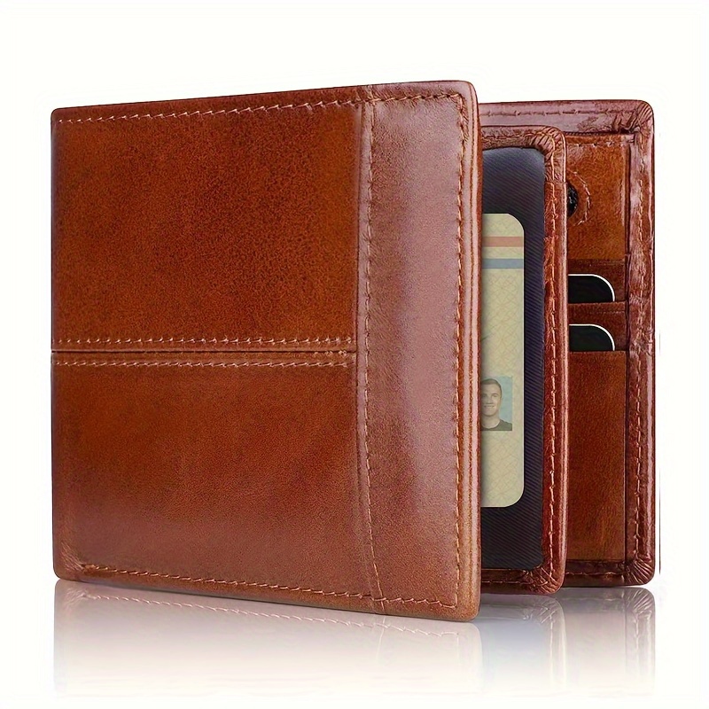 Portefeuille Court En Cuir Pour Homme Avec Fermeture Éclair, Porte-permis  De Conduire, Porte-cartes Multi-cartes Et Porte-monnaie, Cadeau Pour Hommes  - Temu Belgium