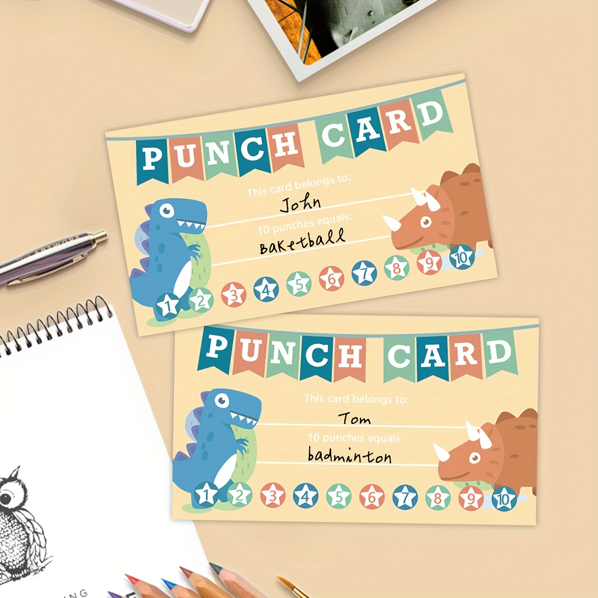 Punch Cards Teacher Incentive Cards Family School Classroom - Temu