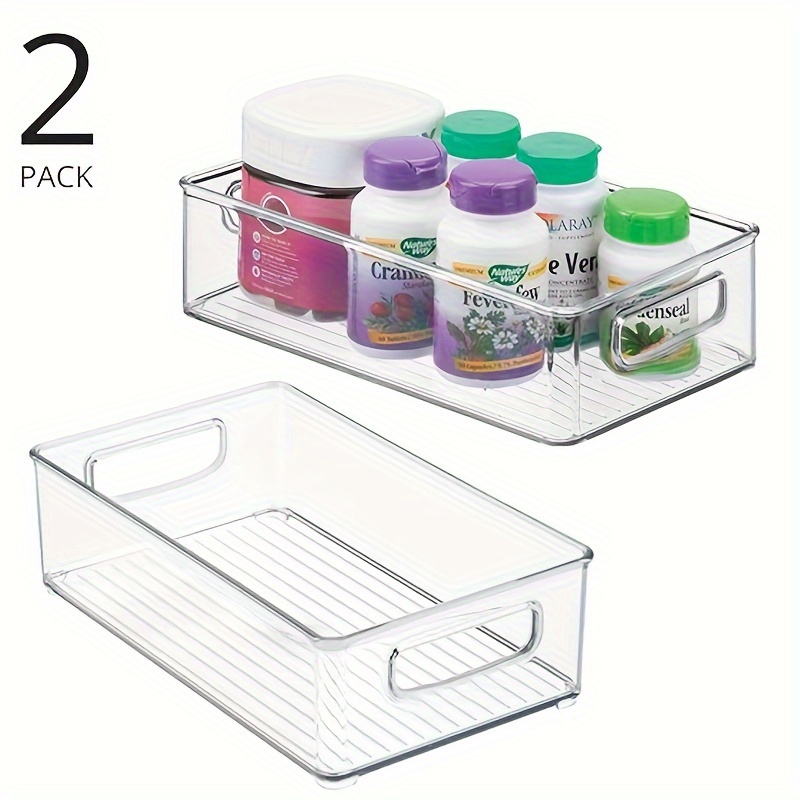 Skin Care Organizer, Clear Plastic Organizer Transparent Punch Free Easy To  Install Compartmental For Home Bathroom Transparent White