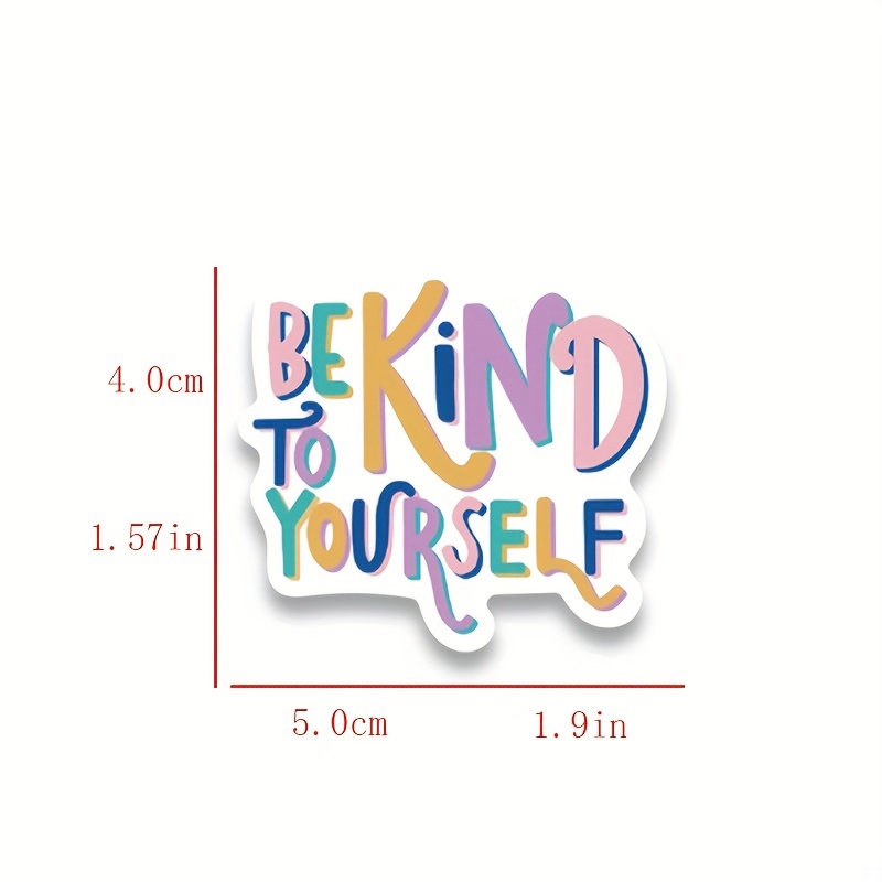 50pcs Self Love Graffiti Sticker Decorative Luggage Notebook Water Cup Sticker