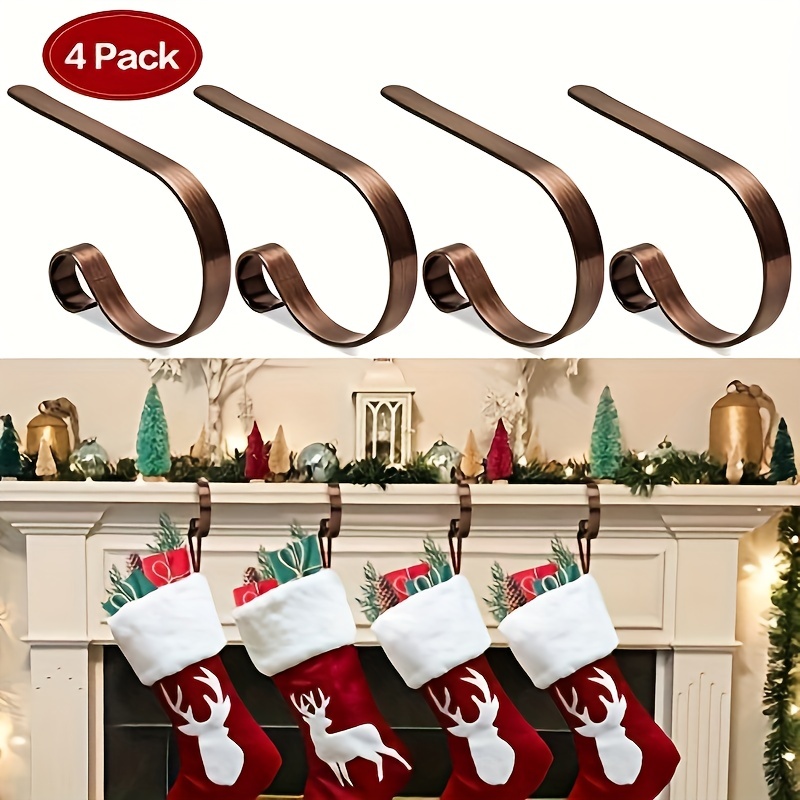 Christmas Stocking Holders For Mantle Metal Christmas - Temu Canada