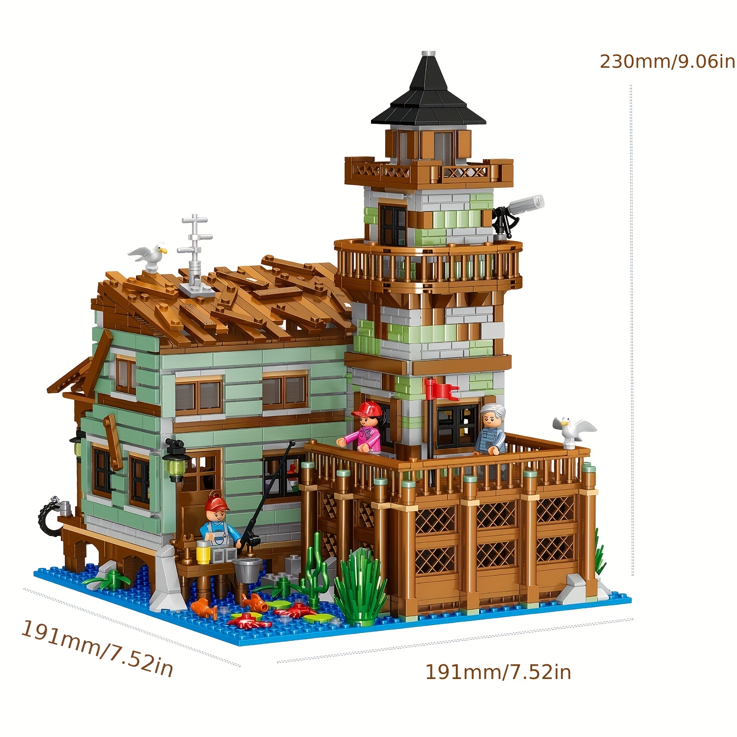 1881pcs Fishing Village Store House Mini Bricks Building Kit Creative  Architecture Building Toys Birthday Gift For Adult Boys Girls, Check Out  Today's Deals Now