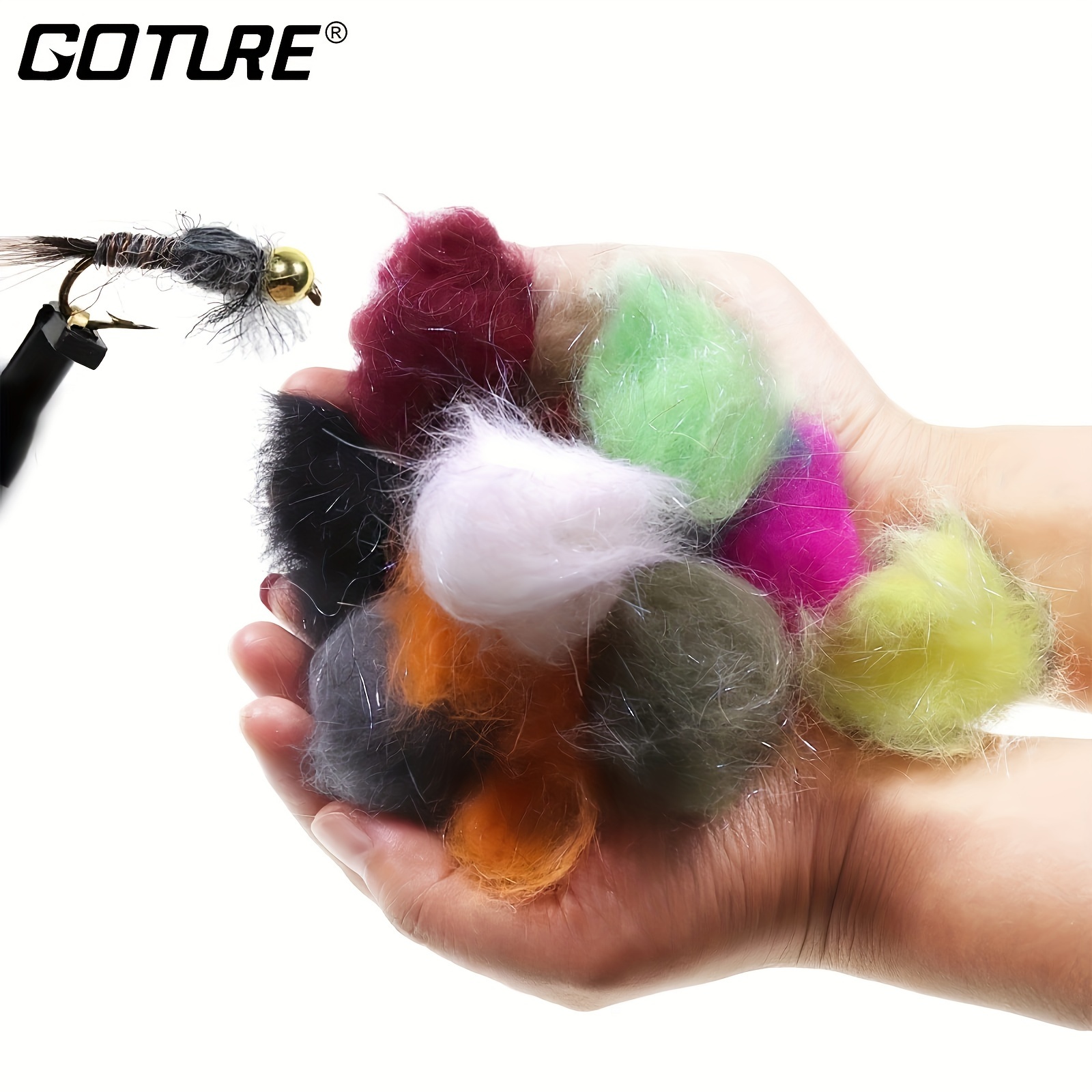 Goture Fly Bait Tying Material 13 Colors Long Fiber Fly - Temu