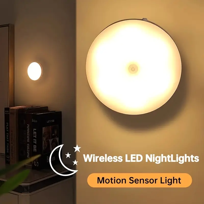 Luz Led Inalámbrica Sensor Movimiento Decoración Dormitorio - Temu