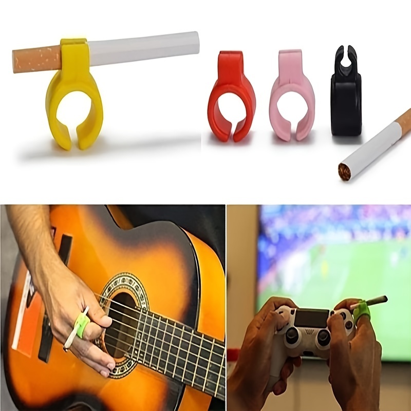 Silicone Smoker Finger Ring Hand Rack Cigarette Holder for Driver