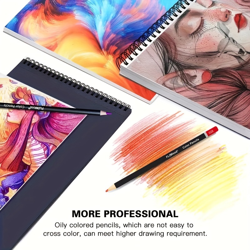 Soucolor 72-Color Colored Pencils, Soft Core, Art Coloring Drawing Pencils for Adult