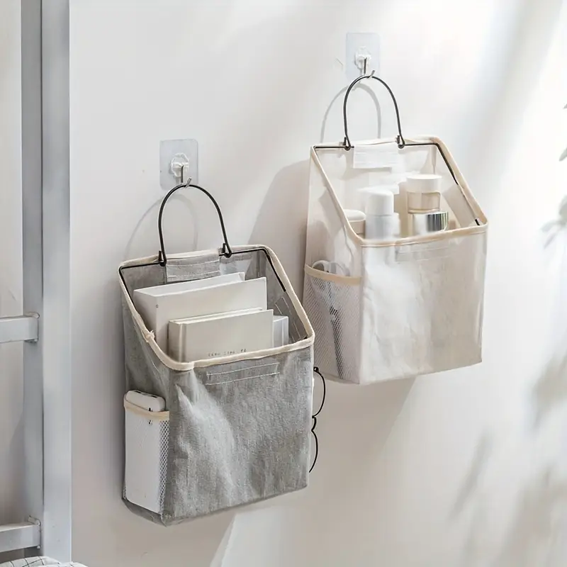 Cesta De Almacenamiento Para Colgar En Pared - Organizador Plegable De Tela | 13.5x12 Cm
