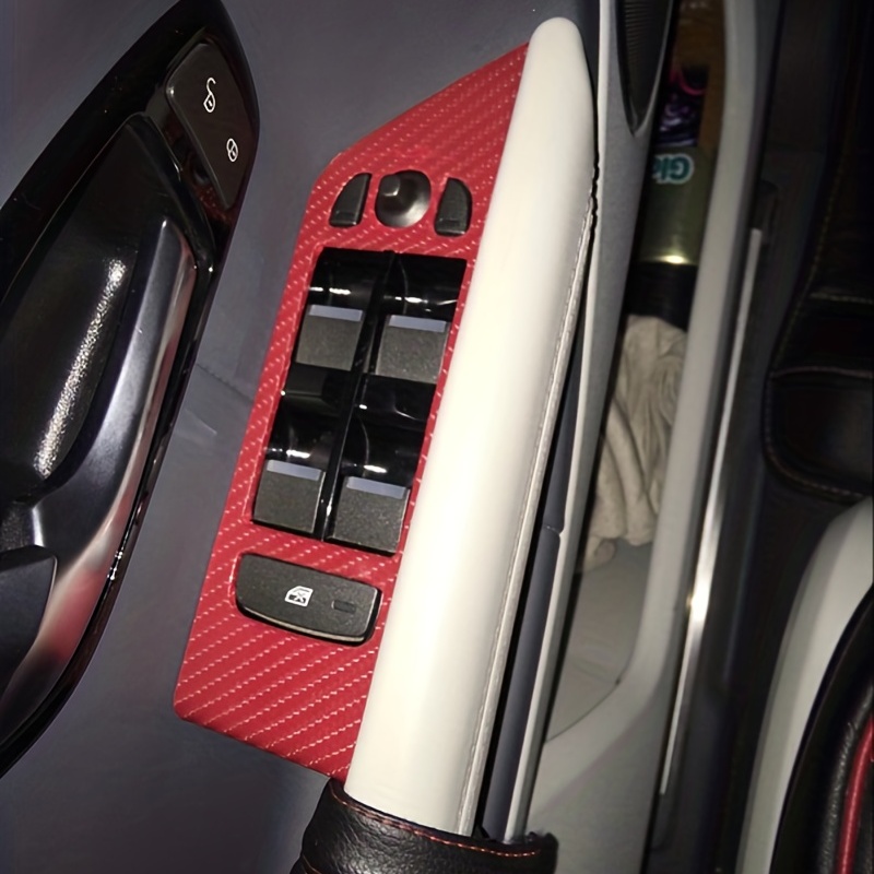 Pour Land Rover Range Rover Evoque intérieur panneau de commande Central  poignée de porte autocollants en Fiber de carbone décalcomanies accessoire  de