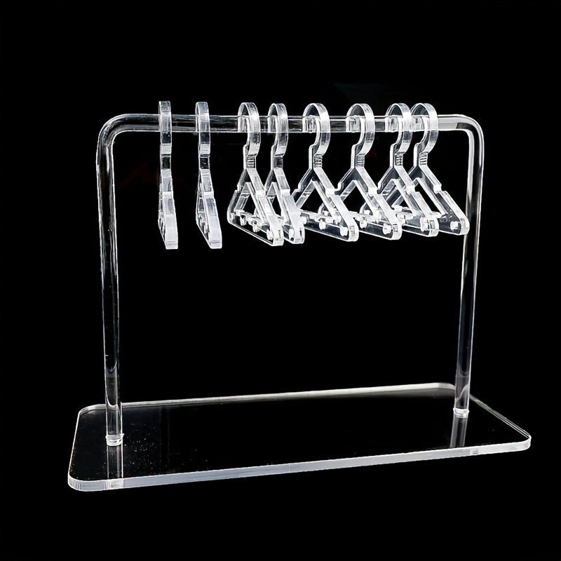 Clear 24 Hooks Necklace Display Stand Jewelry Box Rack Pendant Holder  Organizer 