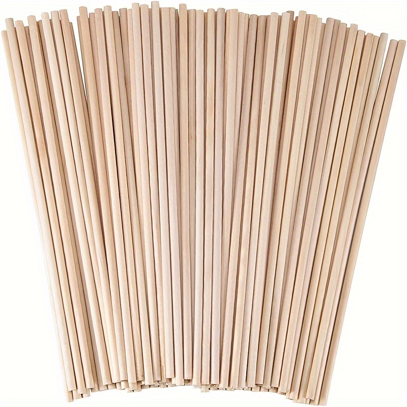 Round Wooden Sticks For Crafts Tassel Pin Nails Hard Wood - Temu