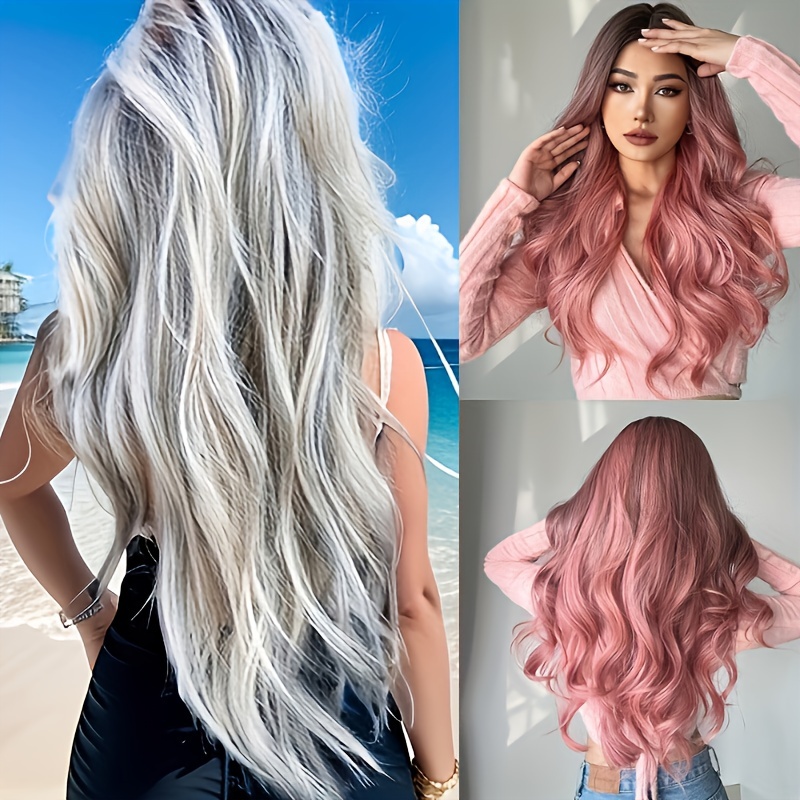 Long Body Wave Synthetic Wig Fashionable For Daily Use Party