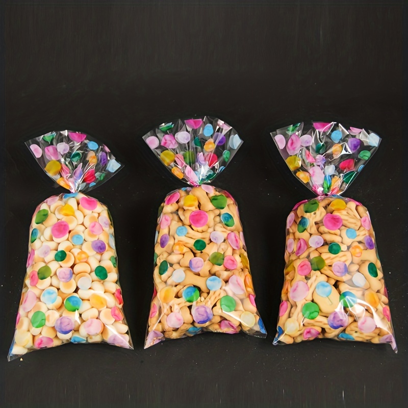 Colorful Stripe Cellophane Bags