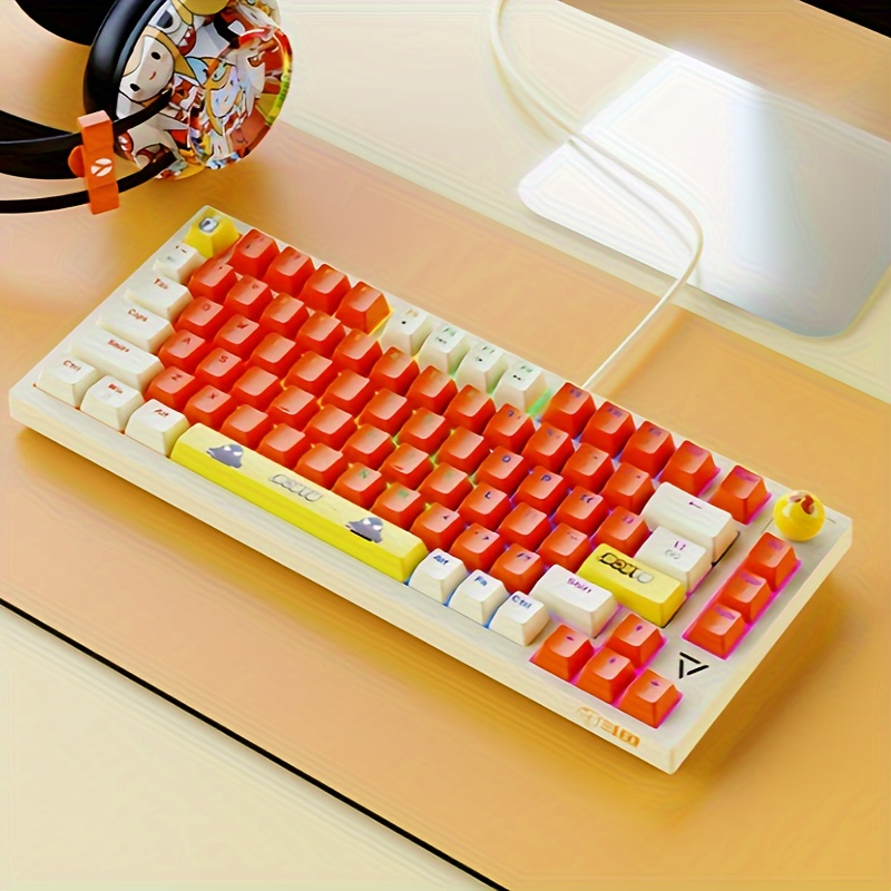 Custom Full Lube Keyboard 60% Backlit RGB Switch Akko Red